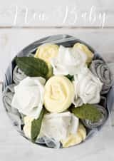 Gorgeous new baby card for that special new arrival created by Ruby and Freddie's