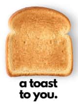 Funny Congratulations Card - A Toast to You created by Georgia