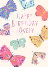 Pretty Birthday Card - For Her - Butterflies created by Pablo and Pickle Studio