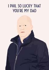 Funny Fathers Day Card - Phil Mitchel Eastenders created by Jamie Lindsay