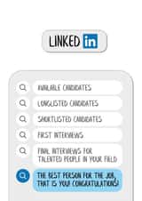 Funny New Job Card - LinkedIn - Search created by Anthony Richardson