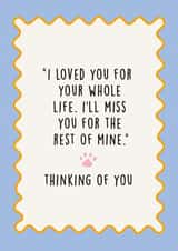 Heartfelt Sympathy Card - Pet Loss - Dog - Cat created by Kind of Simple Designs