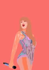 Taylor Swift Eras Tour card for the ultimate swiftie created by Really Friendly Prints