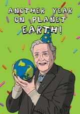 Funny Birthday Card - David Attenborough - Another Year On Planet Earth created by CherryPick'd