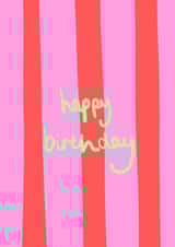 cute colourful birthday card for friends and family to celebrate in style created by Really Friendly Prints