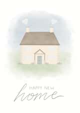 Happy New Home - Watercolour Cotswold Cottage - Housewarming Card created by The Orchard Embroidery Co.