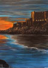 Pretty Just Because Card - Castle created by Sarah Saul