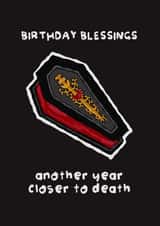 Gothic Birthday Card - Another Year Closer To Death created by The Playful Indian