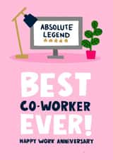 Cute Friendship Card - Co-Worker Anniversary created by Lucy Maggie Designs