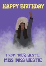 Funny Birthday Card - North West - Miss Westie created by Kefi Design Studios