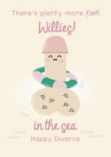 Cheeky breakup card - Willy card - divorce card created by Lucy Rose Party