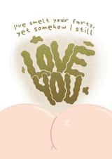 Funny Anniversary Card - Farts - Love You created by Caitlin Dodsworth