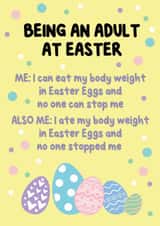 Funny Easter Card - for The Chocolate Lover in Your Life created by @MarcoLooks
