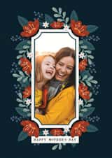 Personalised Mothers Day Photo Card created by WITH LOVE - Pretty Mothers Day Photo Card - Floral