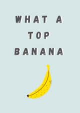 Congratulations card - What a top banana created by Bert & Co