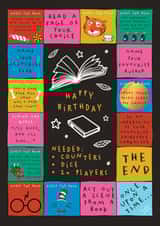 Fun Birthday Card - For Kids - Book Game created by AbiGoLucky