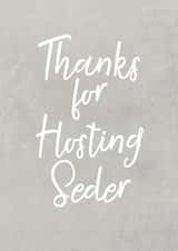 Classic Faith Card - Thanks for Hosting Seder created by Mazeltov Greetings