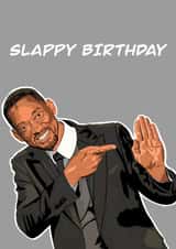 Funny Will smith birthday card created by C.W ILLUSTRATIONS 