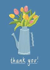 Pretty Thank you card for her - flowers - tulips created by Emily Caroline 