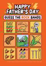 Fun Father's Day Card - Guess the Rock Bands - Quiz created by Daniel Benney