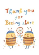 Cute Thank You/Friendship Card - Bee Pun created by Miss NoProblem