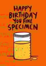 Happy Birthday You Fine Specimen - Wee Card created by Dixon Does Doodles