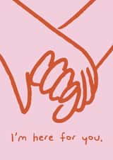 Heartfelt Thinking Of You Card - I'm Here For You created by Tulastra Studio