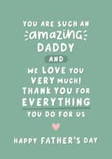 Heartfelt Father's Day Card - Amazing Daddy - Thank You created by Fliss Muir