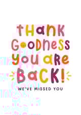 Welcome Back Card - We Missed You created by Joanne Hawker