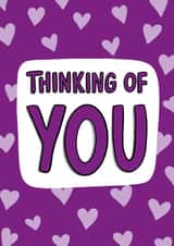 Thinking of You Card - Cute Love Card - Card for Friend created by TeePee Creations
