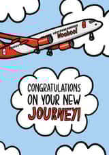 Cute Congratulations Card - New Journey Card - Leaving Card created by TeePee Creations