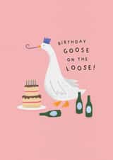 Goose on The Loose! - Funny Birthday Card created by Studio Mads