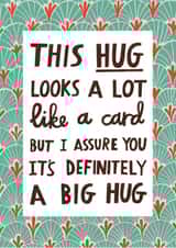 Heartfelt Cute & Classic Send a Smile Card - This Hug Looks Like a Card created by Alice Mole Illustration