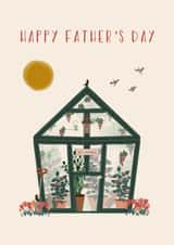 Pretty Father's Day Card - Gardening Allotment - Dad's Greenhouse created by Sherbet Lemons