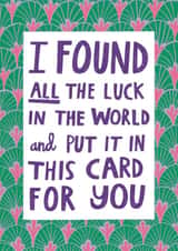 Cute & Heartfelt Good Luck Typography Card - You've Got This - Cross Fingers created by Alice Mole Illustration