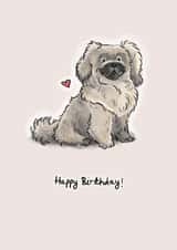 Cute Birthday Card For Dog Lover - Happy Birthday! created by Elspeth Rose
