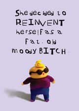 Funny anytime card for your menopausal female friends. created by CHARLOTTE WEBB UK