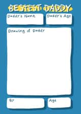 Cute Fathers Day Card - Bestest Daddy - Make Your Own Card created by Nicola Watson