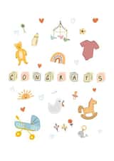 Congratulations on a baby card created by Grace Simmons