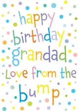 Cute Birthday Card - For Grandad - Colourful - From The Bump created by size3art