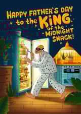 Funny Father's Day Card - Sneaky Dad - Midnight Snack created by Kasia Cards