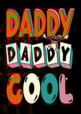 Retro Father’s Day Card - Daddy, daddy Cool - 70s - Boney M created by Kasia Cards
