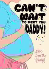 Cute Father’s Day Card - for Expecting Dad - From the Bump created by Kasia Cards