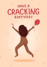 Cheeky Birthday Card - For Her - Cracking Birthday Pun created by Pilea Press