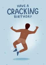 Cheeky Birthday Card - For Him - Cracking Birthday Pun created by Pilea Press