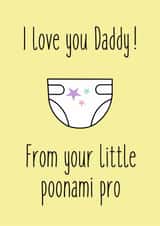 Fathers day card from the baby. created by Susiewuzie