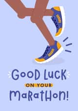 Good Luck Marathon Card - First Marathon created by Joanne Hawker