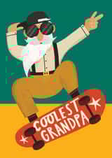 Funny Father's Day/Birthday Card - Coolest Grandpa created by AbiGoLucky