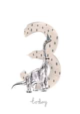 Cute Birthday Card - 3rd - Dinosaur created by Halle-lula P