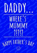Funny Father's Day Card - Typical role of a Dad created by AG77 Design